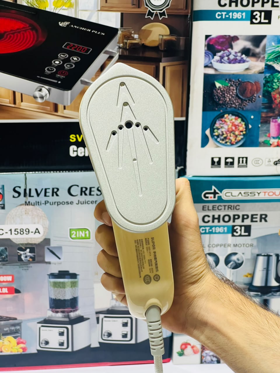 SUPOR  Ceramic Non Stick Soleplate Steam Iron for Clothes 400 Microsteam Holes, Cotton, Wool, Poly, Silk, Linen, Nylon 2200 to 2600 Watts Portable, Ironing, Garment Steamer