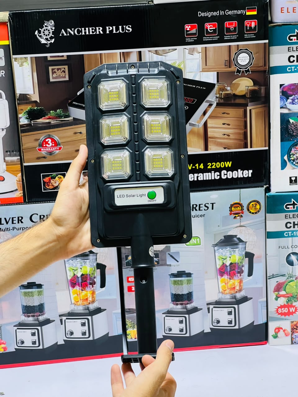 Solar motion sensor street lamp waterproof light, 160 leds IP65 waterproof solar lights for indoor outdoor security garden lights