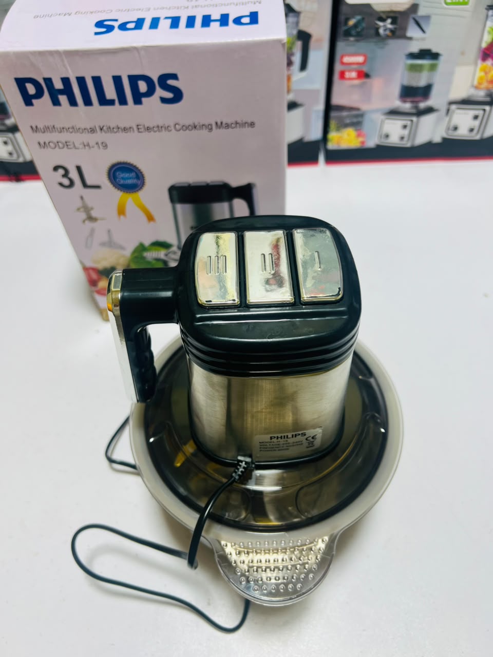 Model  H-19 Philips  3L   Meat Grinder Stainless Steel Electric Chopper Meat Grinder - Mincer, Food Processor, Slicer - Home Appliance
