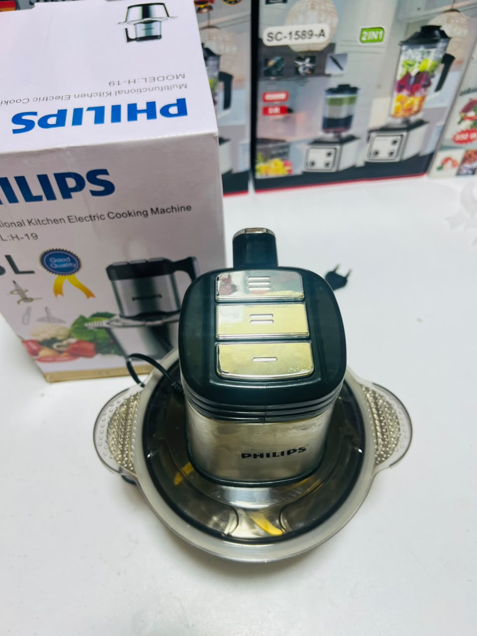 Model  H-19 Philips  3L   Meat Grinder Stainless Steel Electric Chopper Meat Grinder - Mincer, Food Processor, Slicer - Home Appliance