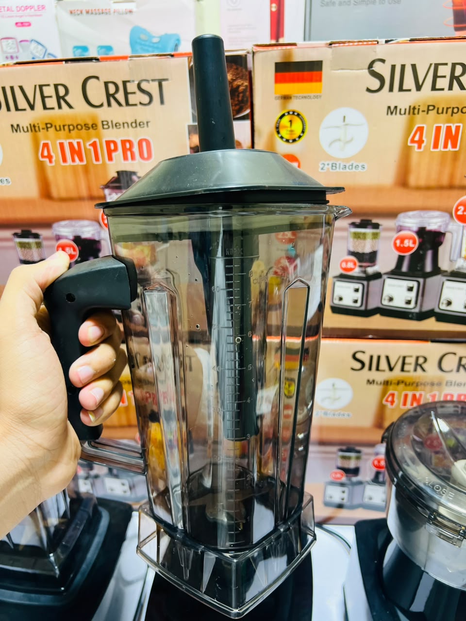 Silver Crest 3-in-1 Kitchen Blender & Food Processor 800W - Juicer, Grinder & Chopper Multi-Function Mixer