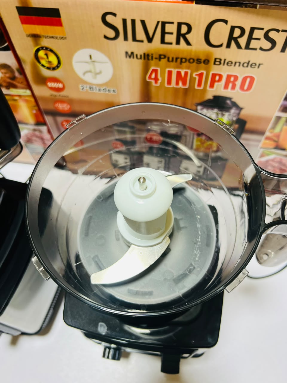 Silver Crest 3-in-1 Kitchen Blender & Food Processor 800W - Juicer, Grinder & Chopper Multi-Function Mixer