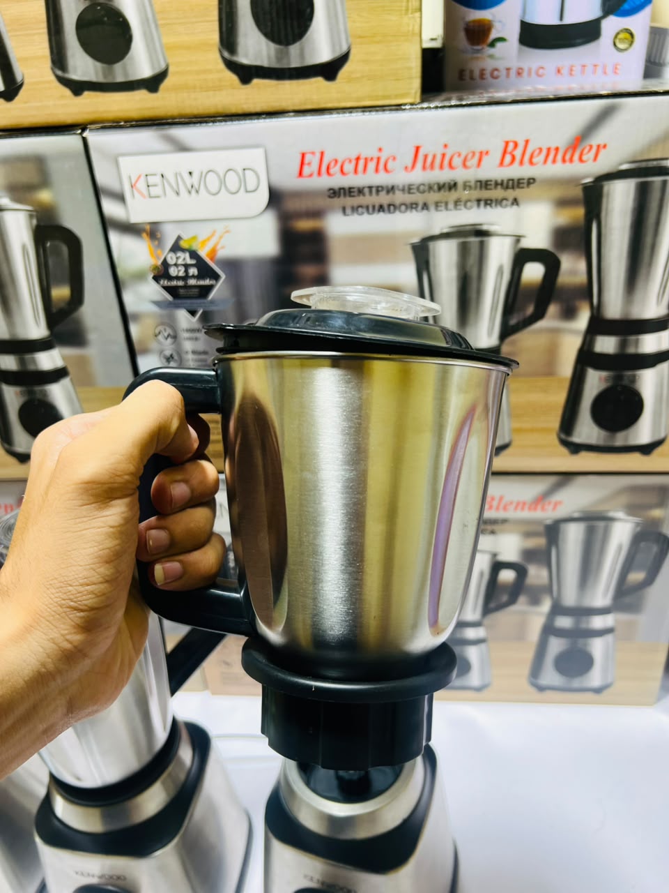 Kenwood 3 in 1  Electric Juice Blender  1800Watt High Performance Power  Steel Body