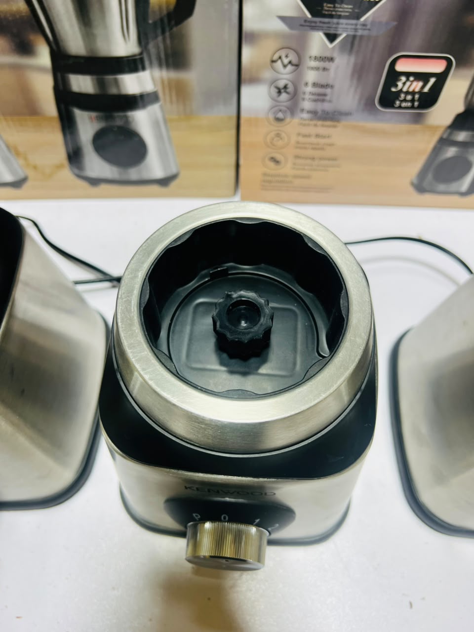 Kenwood 3 in 1  Electric Juice Blender  1800Watt High Performance Power  Steel Body
