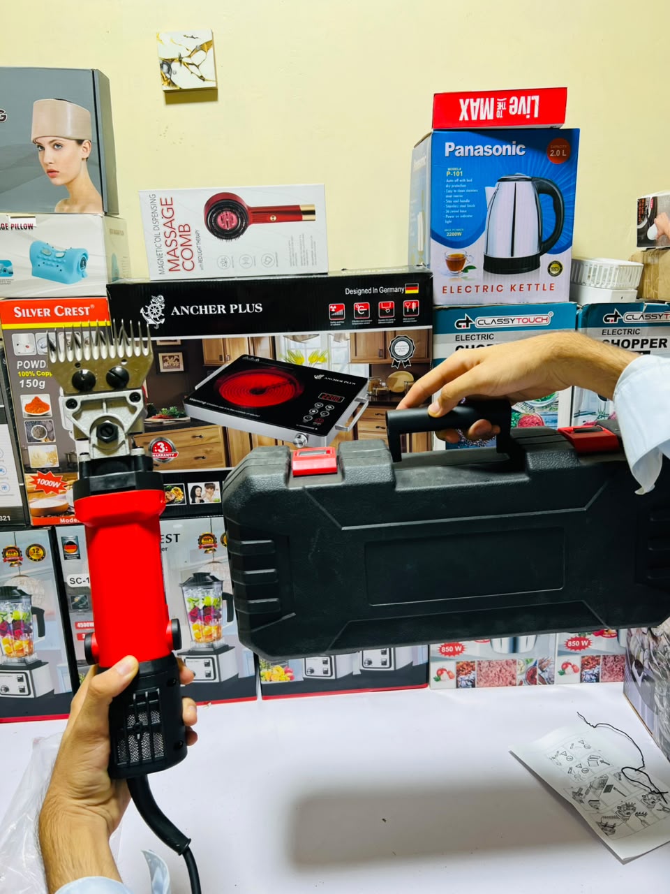 Professional Sheep Shearing Machine,Heavy Duty Sheep Clipper with 6 Speed Adjustment,Clippers for Shaving Thick Hair in Sheep, Goats and Pet