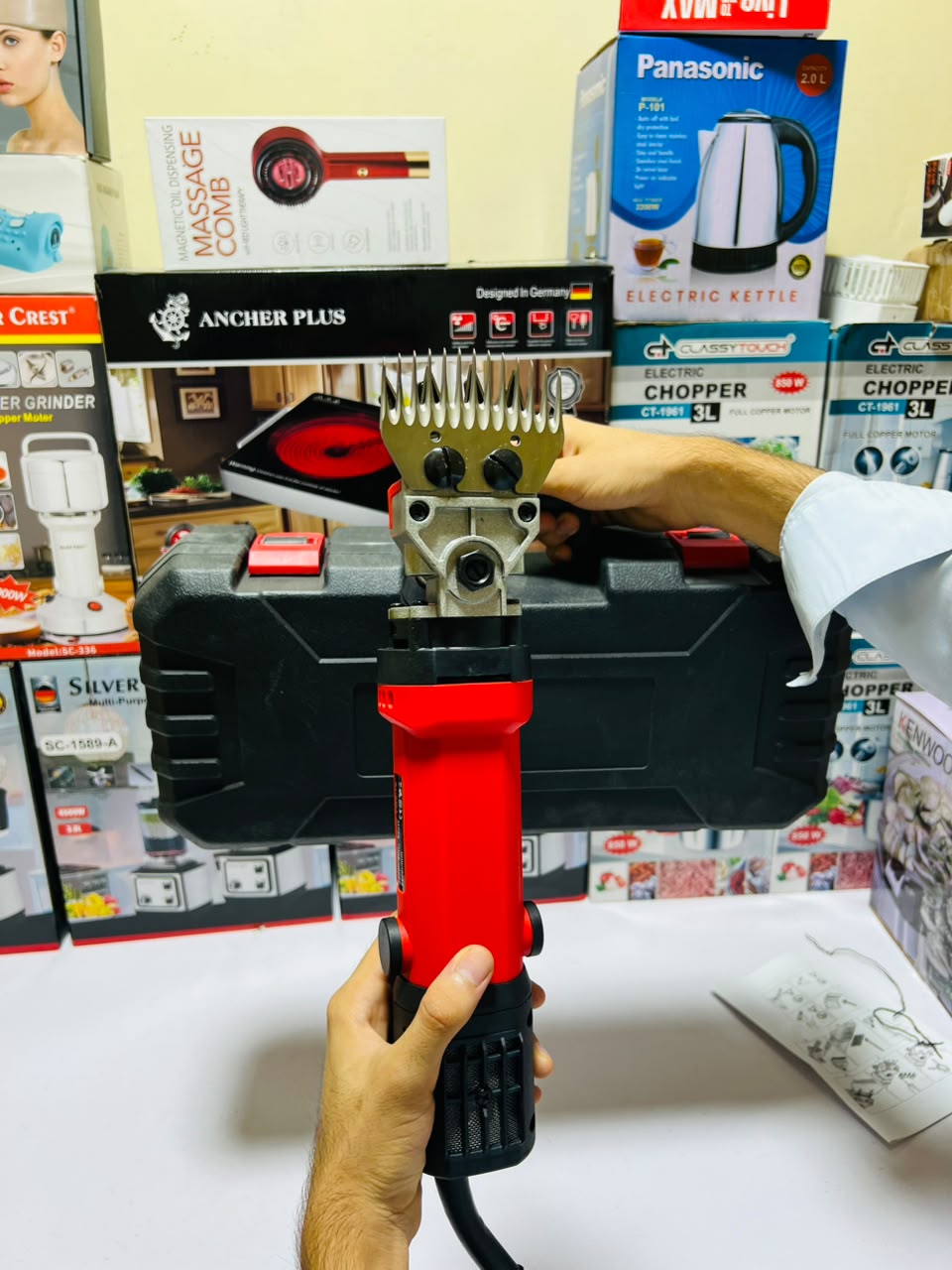 Professional Sheep Shearing Machine,Heavy Duty Sheep Clipper with 6 Speed Adjustment,Clippers for Shaving Thick Hair in Sheep, Goats and Pet