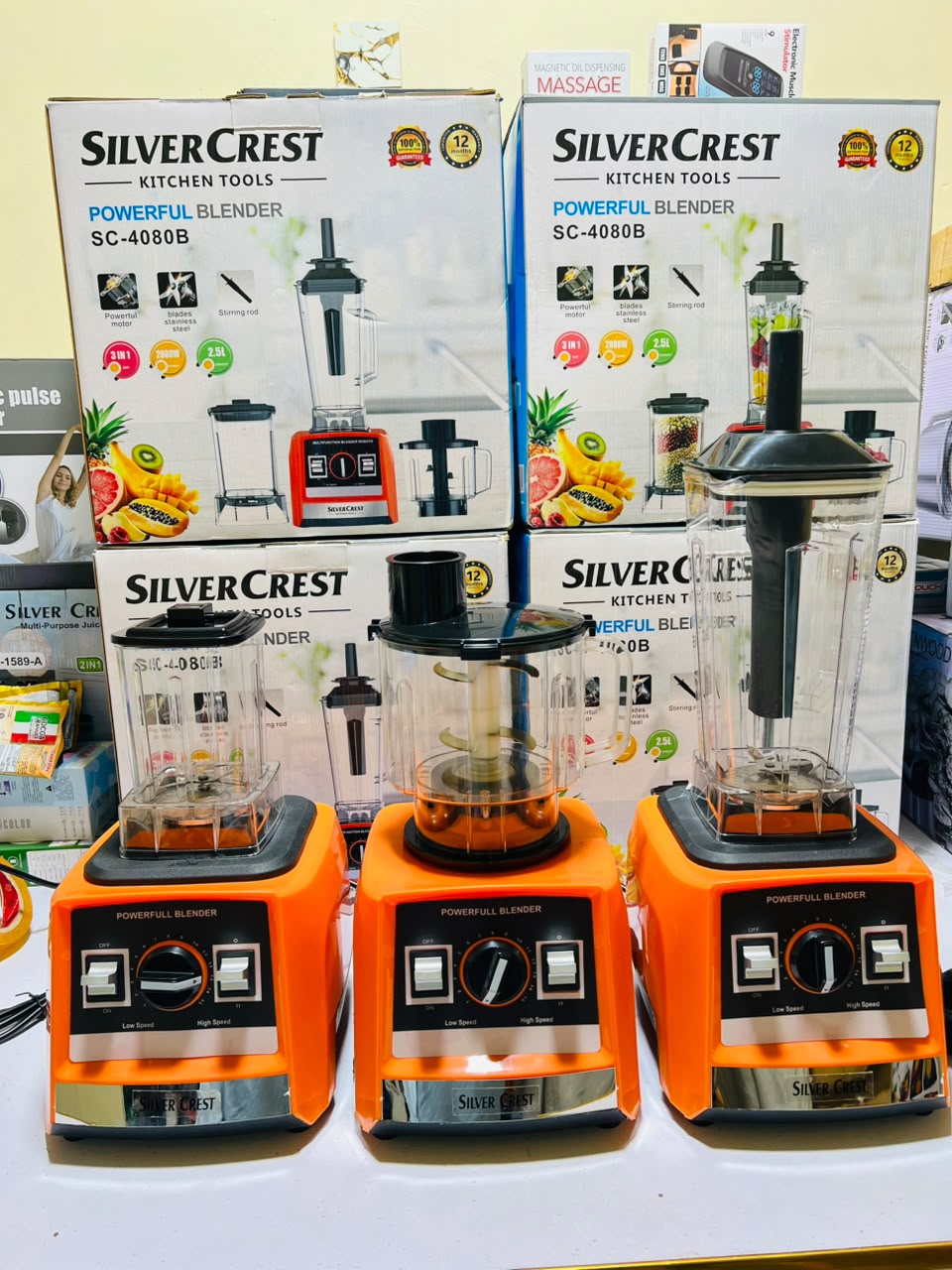 Silver Crest 3 In 1 Commercial Blender 2000W 2.5L SC-4080B