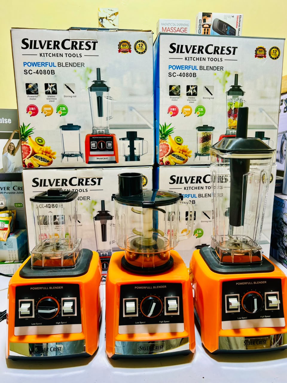 Silver Crest 3 In 1 Commercial Blender 2000W 2.5L SC-4080B