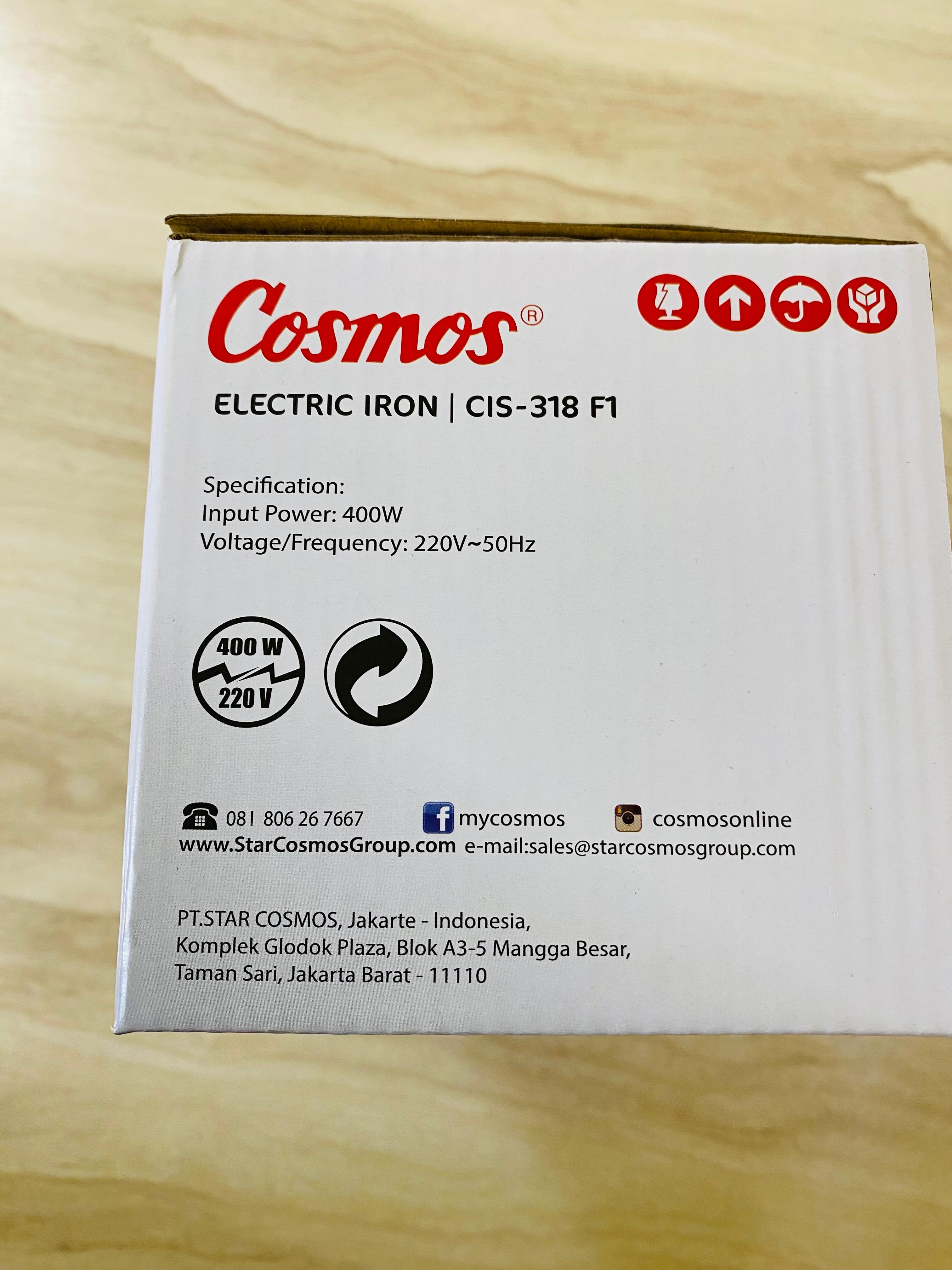 Lot imported Cosmos Dry iron 400watt