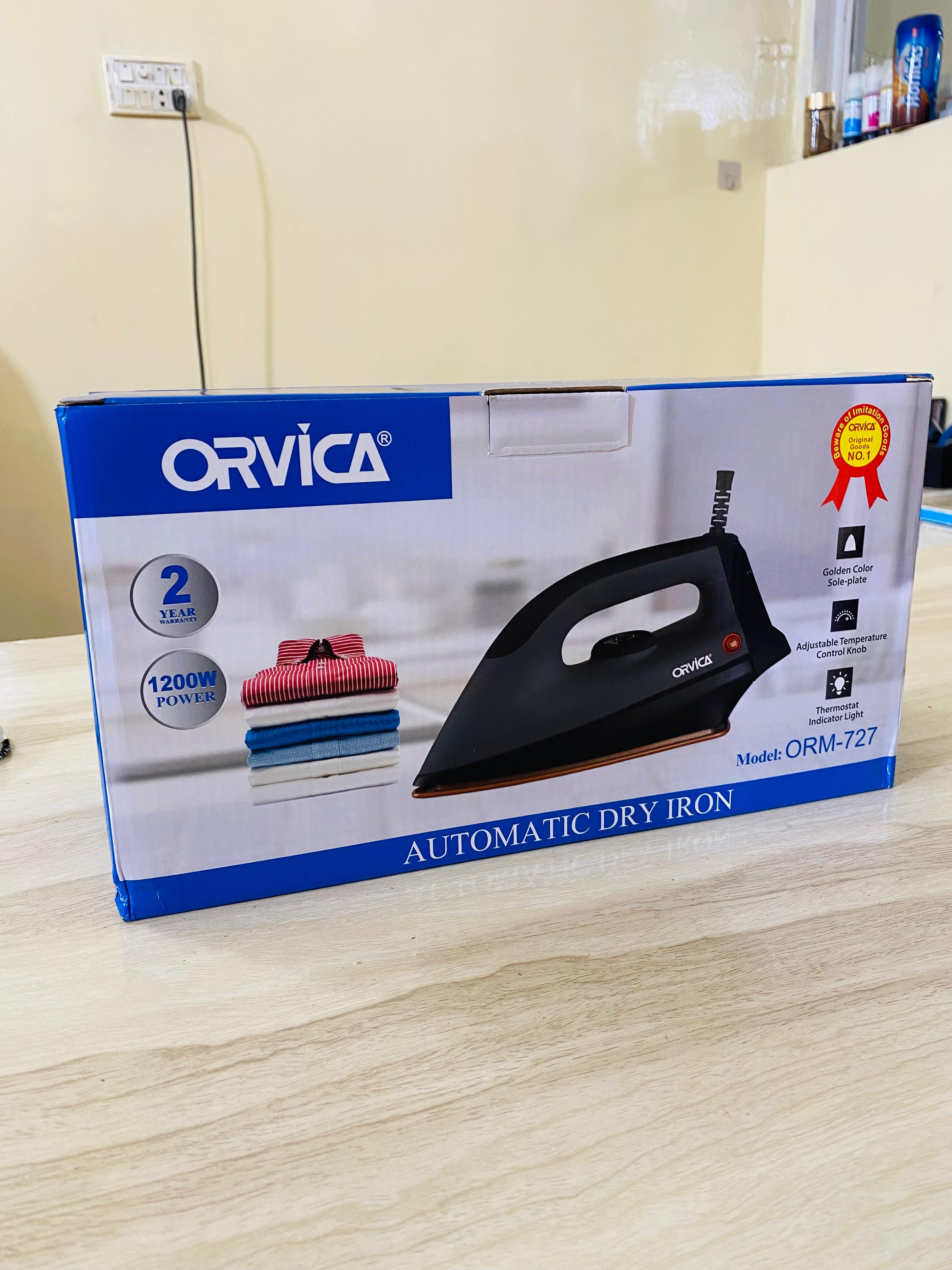 ORVICA Automatic Dry Iron, Orvica Non-Stick Dry Iron