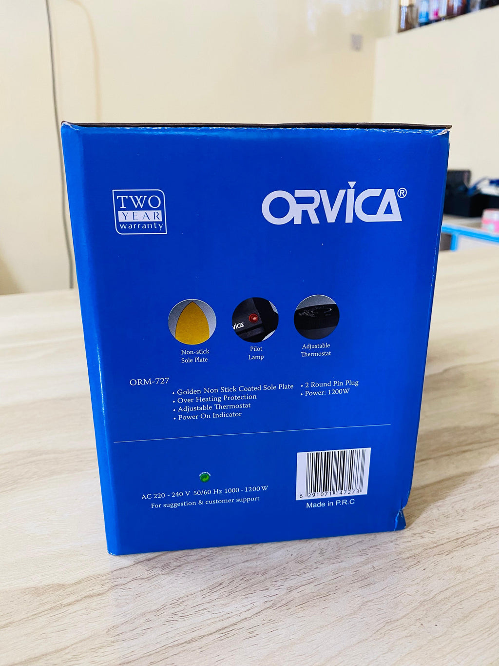 ORVICA Automatic Dry Iron, Orvica Non-Stick Dry Iron