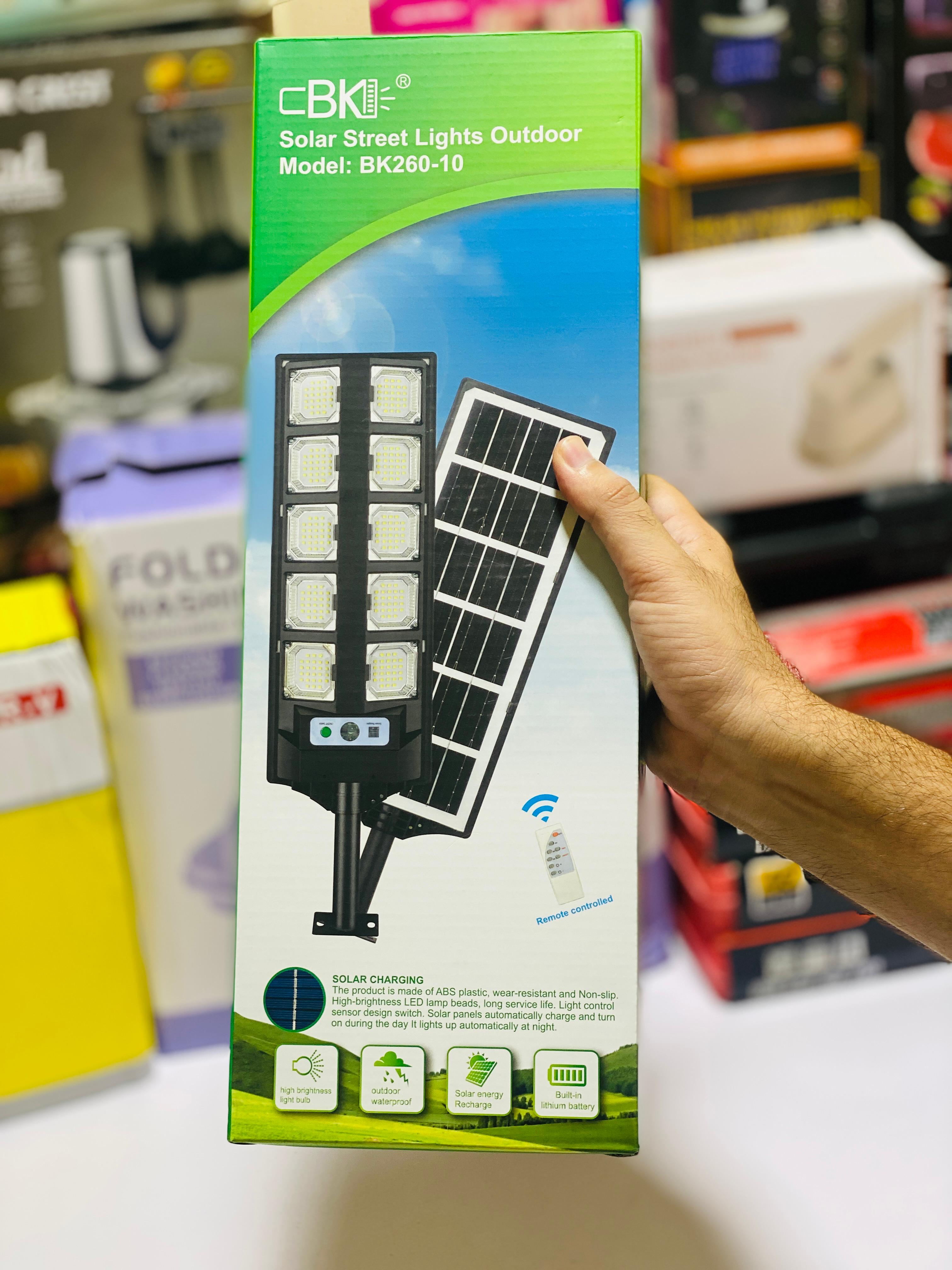 10 Cob Led Sensor Solar Light - Remote control - Rechargeable