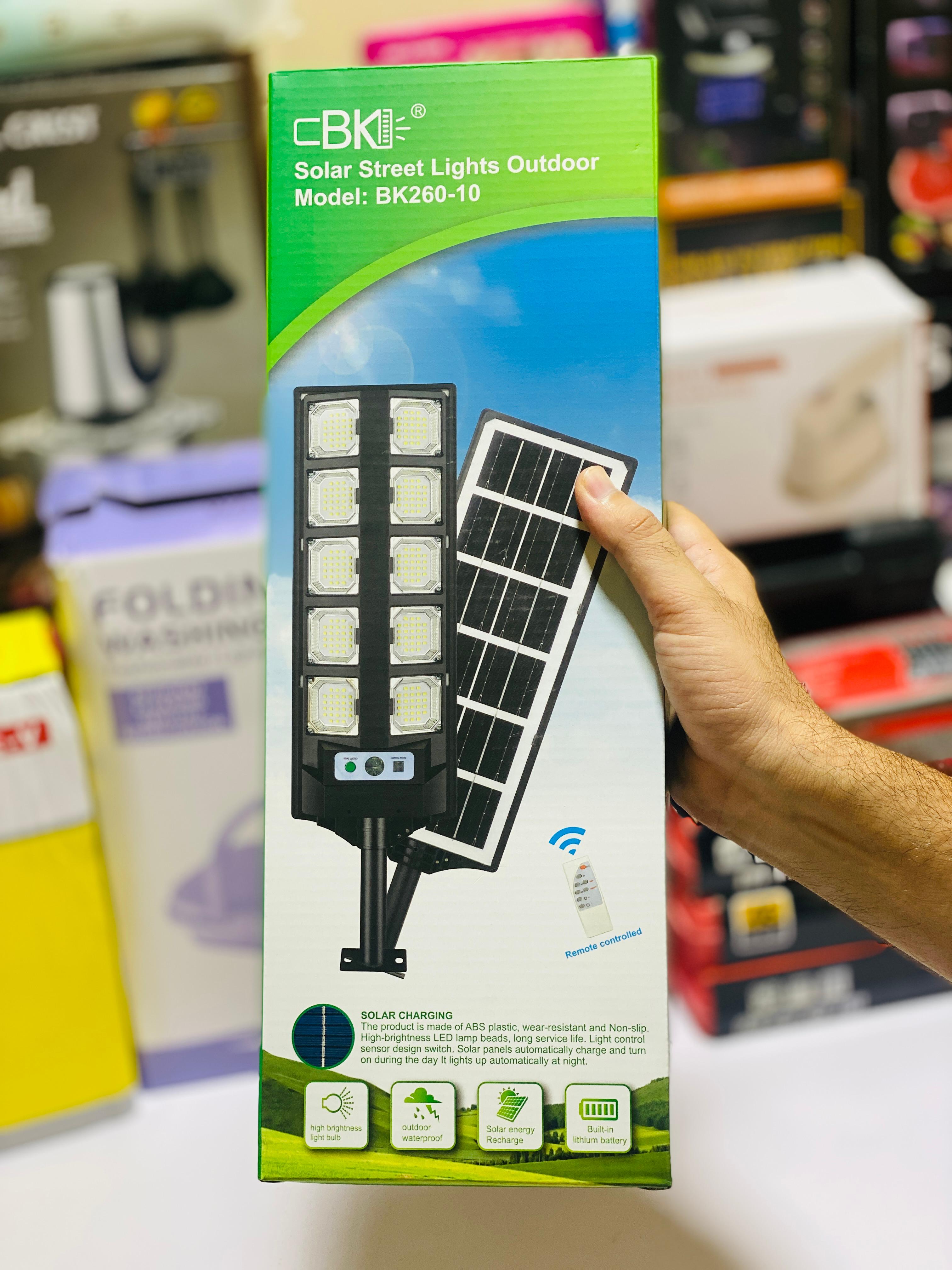 10 Cob Led Sensor Solar Light - Remote control - Rechargeable