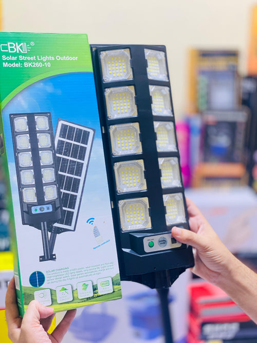 10 Cob Led Sensor Solar Light - Remote control - Rechargeable