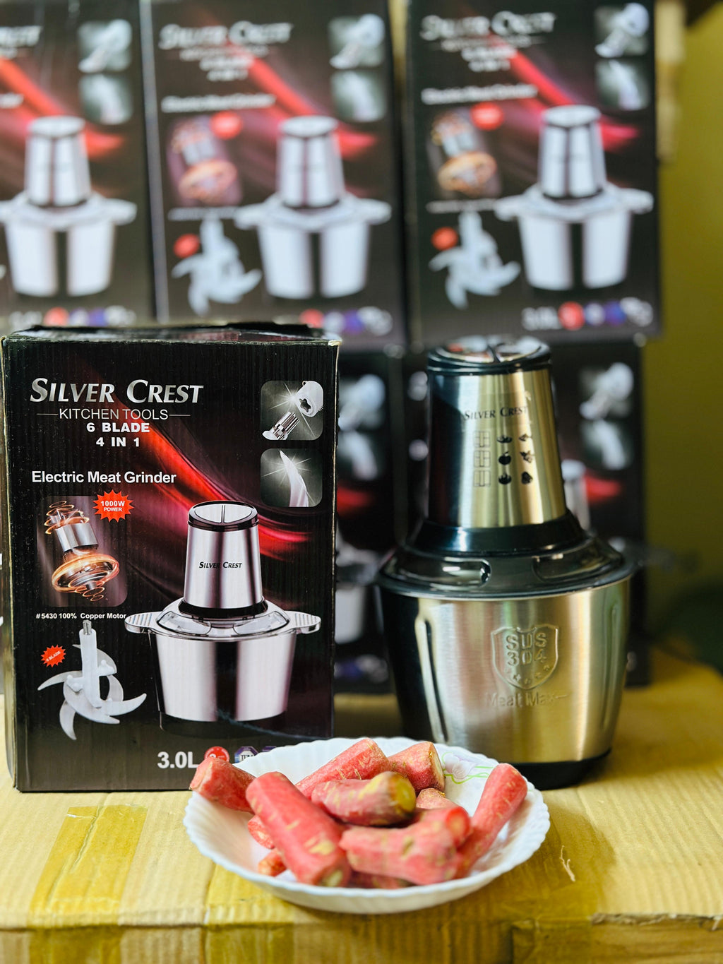 Silver Crest 4 in 1 Chopper | Golden Blades | Lassi maker | egg separator | whisk