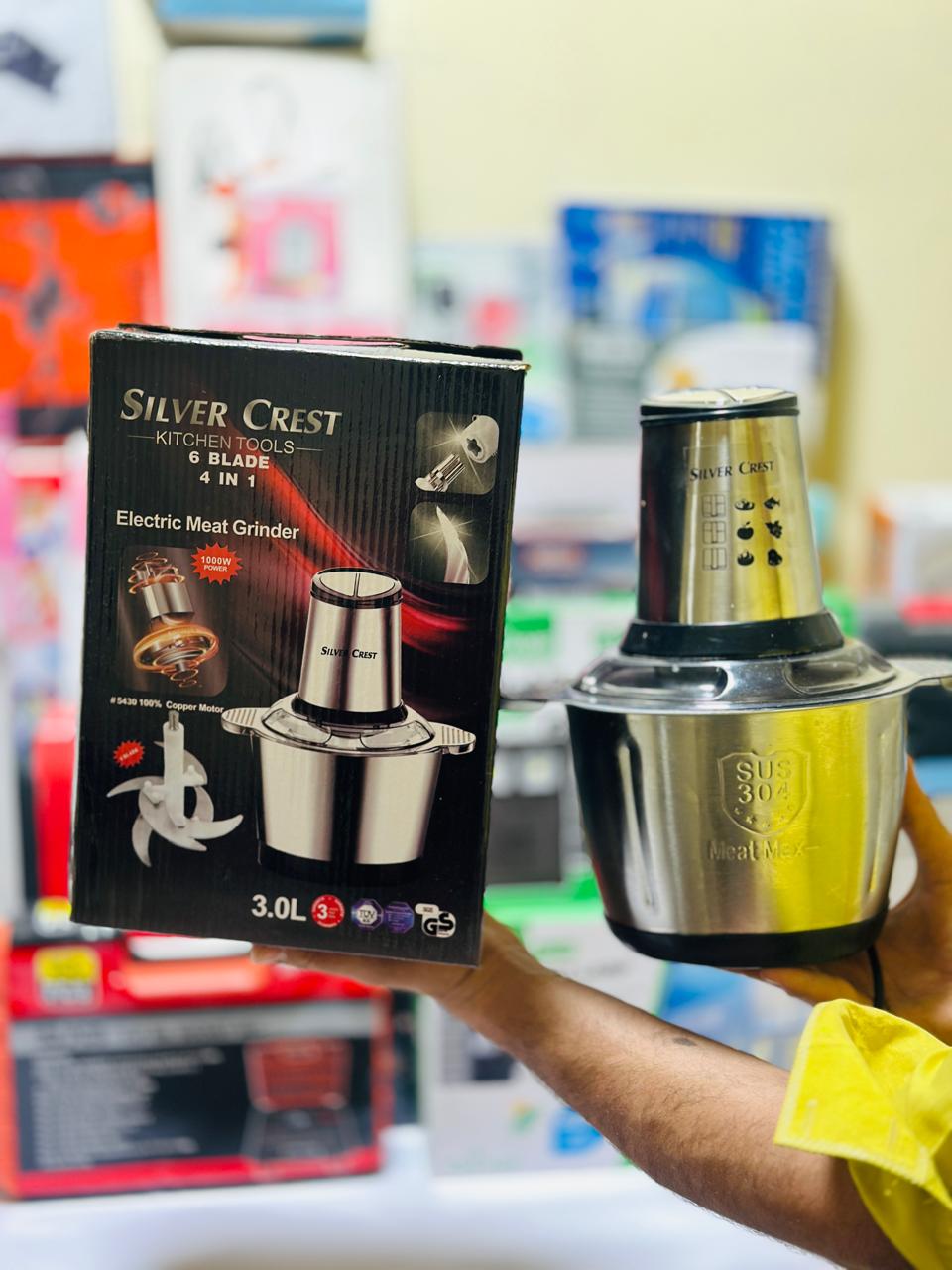 Silver Crest 4 in 1 Chopper | Golden Blades | Lassi maker | egg separator | whisk