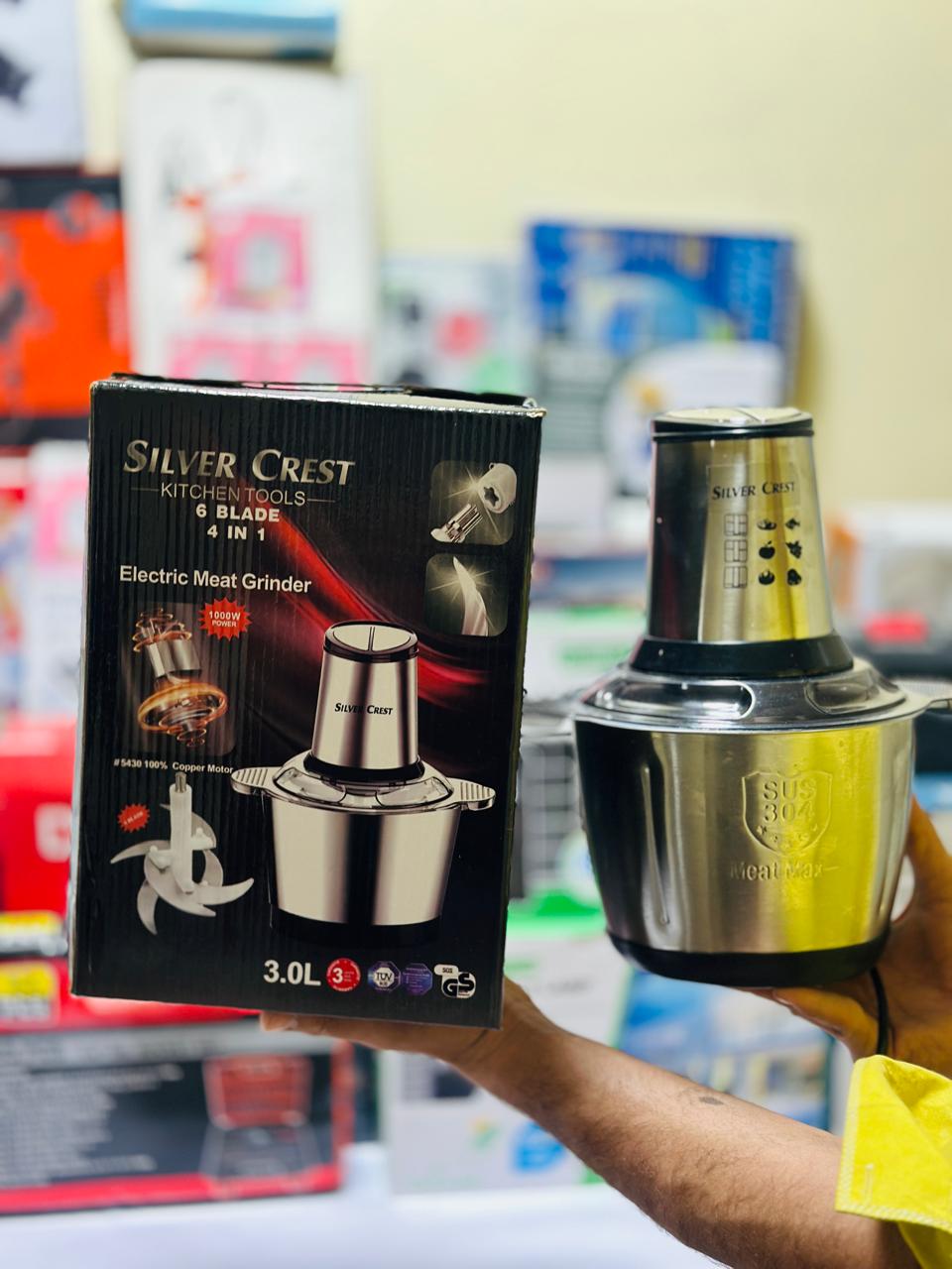 Silver Crest 4 in 1 Chopper | Golden Blades | Lassi maker | egg separator | whisk