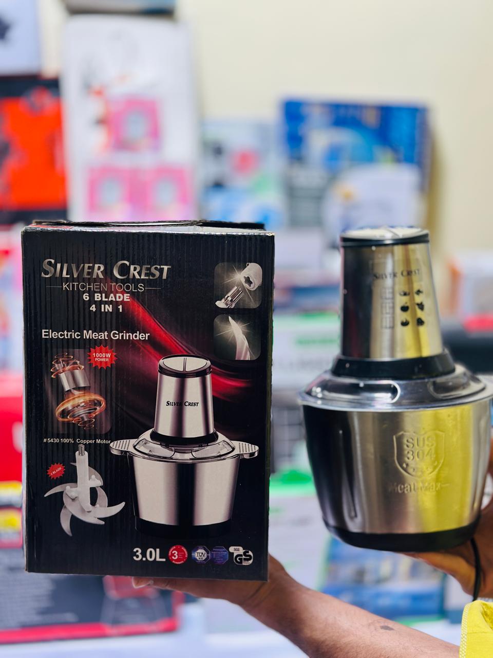 Silver Crest 4 in 1 Chopper | Golden Blades | Lassi maker | egg separator | whisk