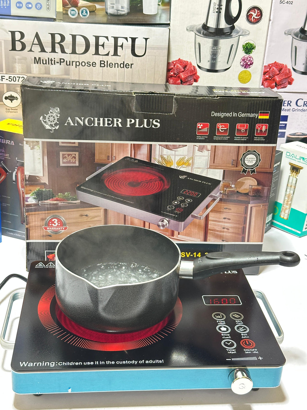 Germany Imported Ancher Plus 2200 Watts | Hotplate | infrared Cooker | Ceramic hotplate