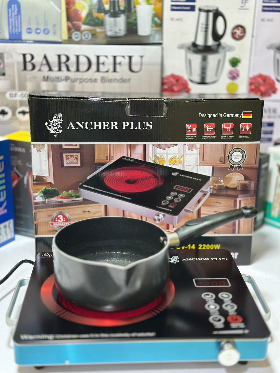 Germany Imported Ancher Plus 2200 Watts | Hotplate | infrared Cooker | Ceramic hotplate