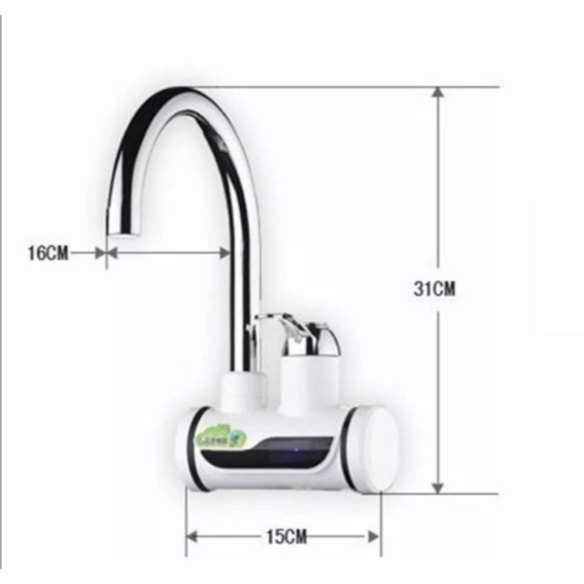 Instant Hot Water Tap Electric Geyser for Bathroom or Kitchen Basin