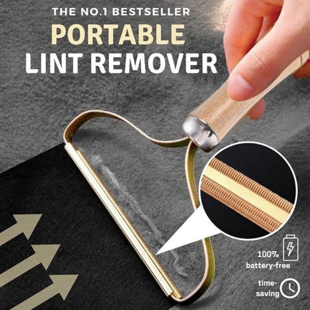 Woode lint remover Fluff Removing Roller Portable Lint Remover Fuzz Clothes Shaver