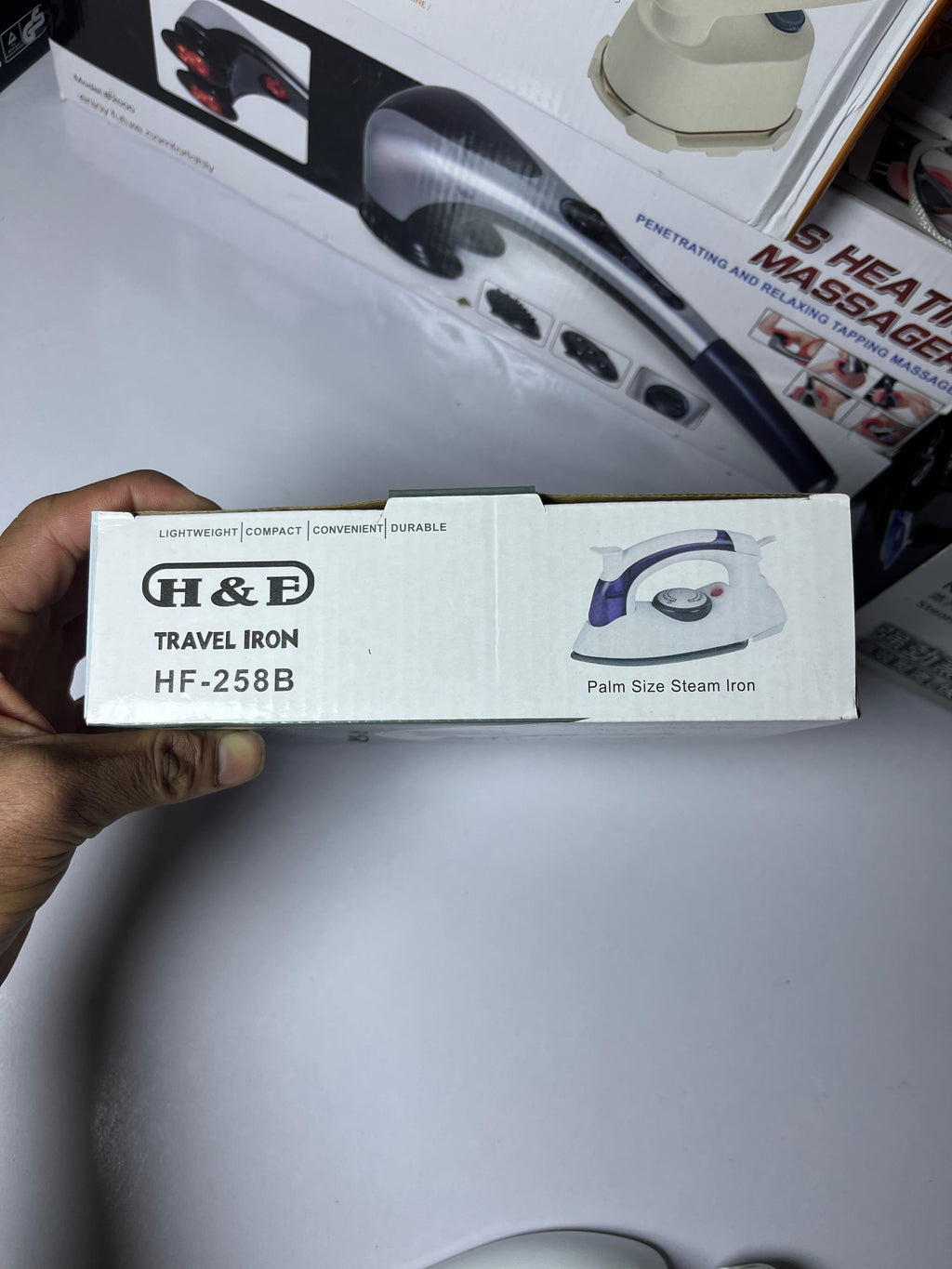 ✈️ H & E Travel Iron – Portable Steam Press for Wrinkle free