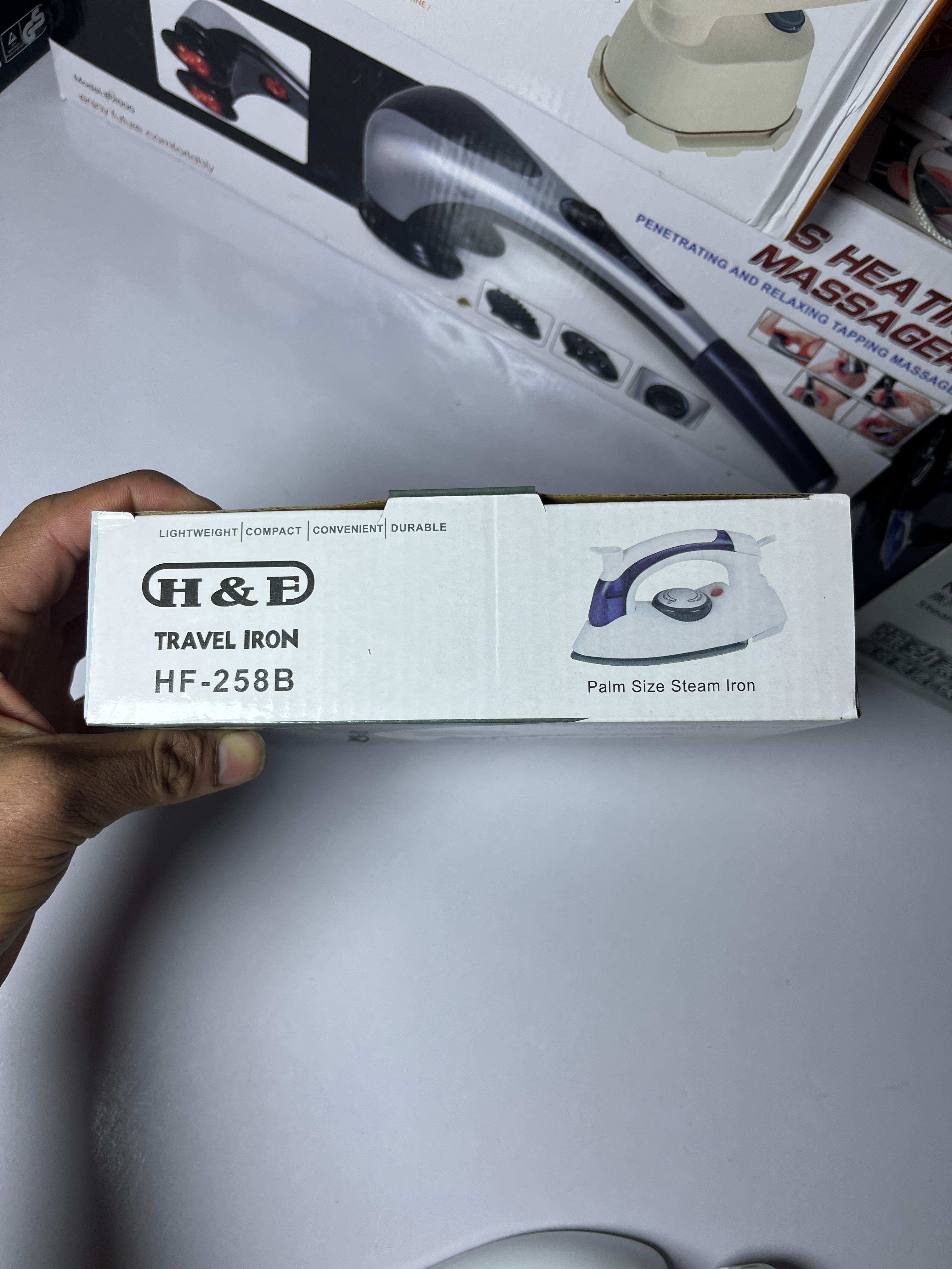 ✈️ H & E Travel Iron – Portable Steam Press for Wrinkle free