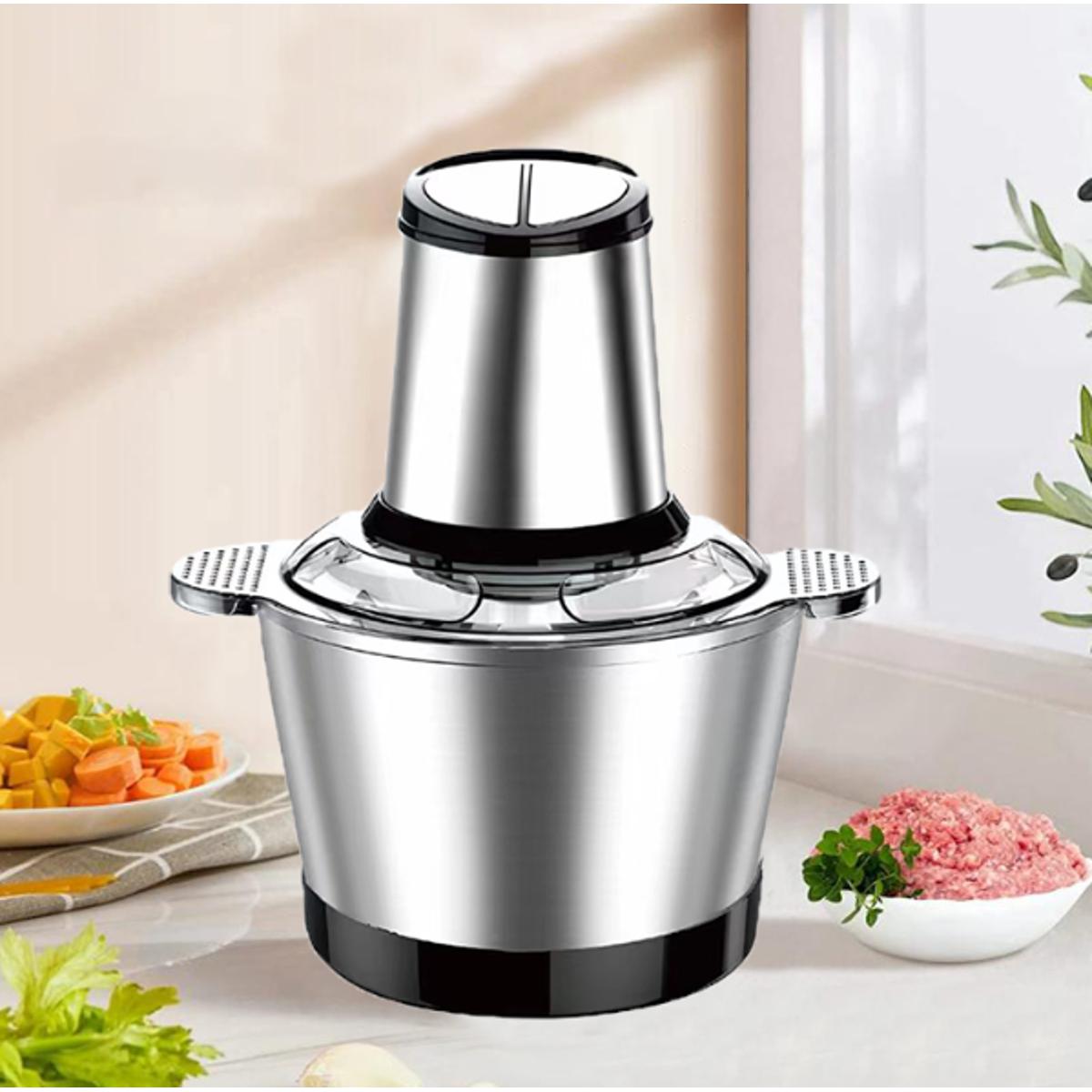 Silver Crest HomeFast Meat Grinders Electric Food Processor, Multipurpose Smart Kitchen Food Chopper Vegetable Fruit Cutter Onion Slicer Dicer, Blender and Mincer