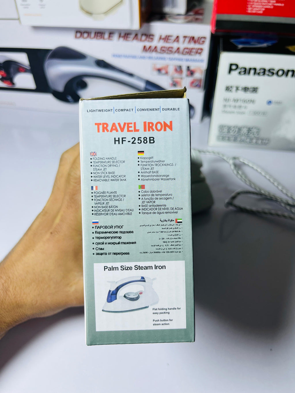 ✈️ H & E Travel Iron – Portable Steam Press for Wrinkle free