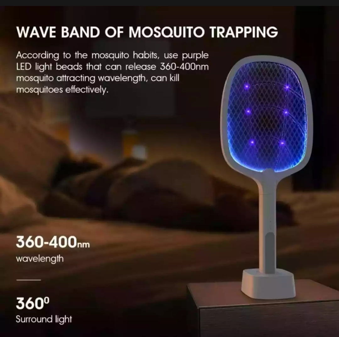 2 in 1 Rechargeable mosquito killer racket 2 in 1 and night lamp Mosqutio