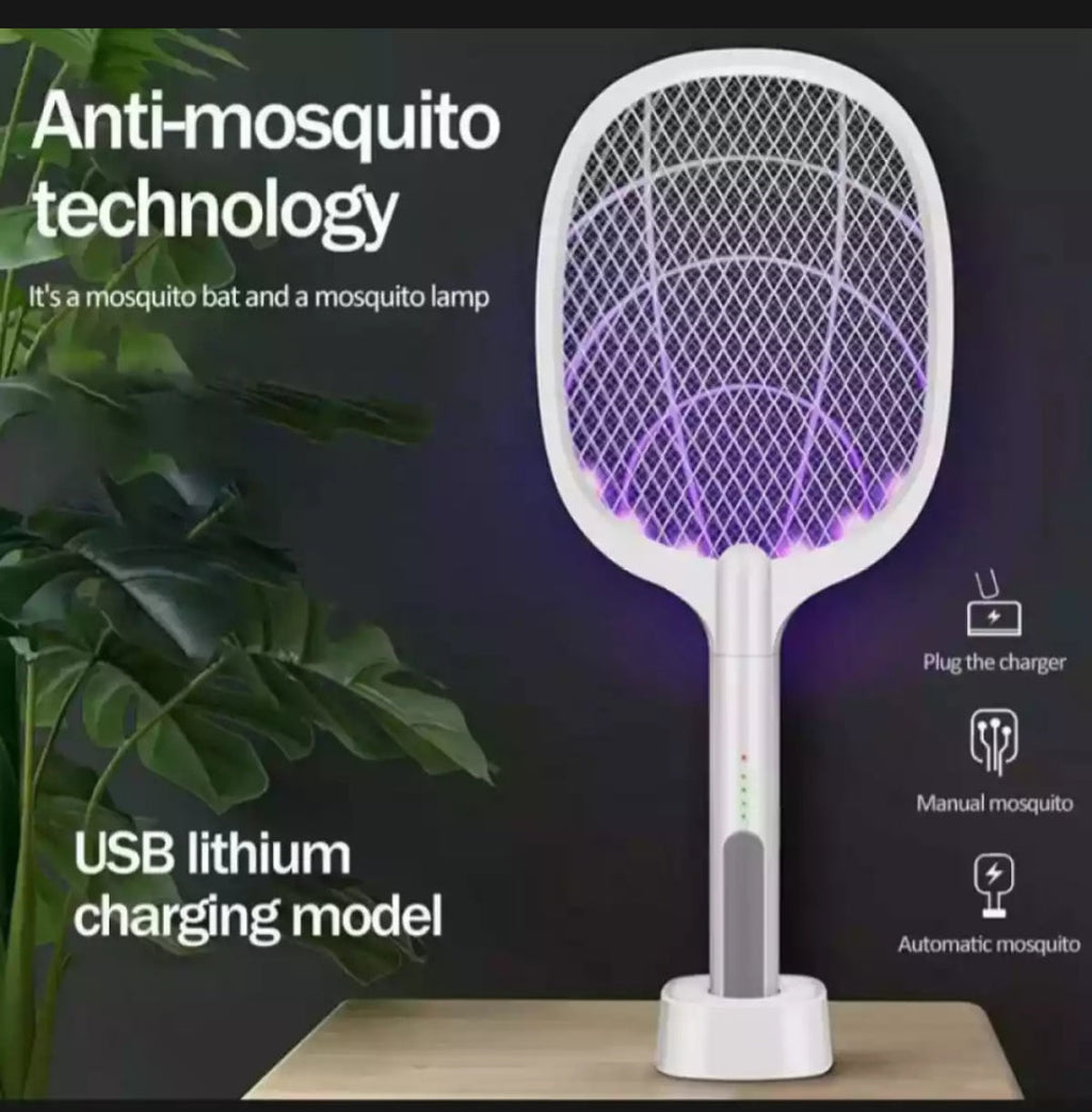 2 in 1 Rechargeable mosquito killer racket 2 in 1 and night lamp Mosqutio
