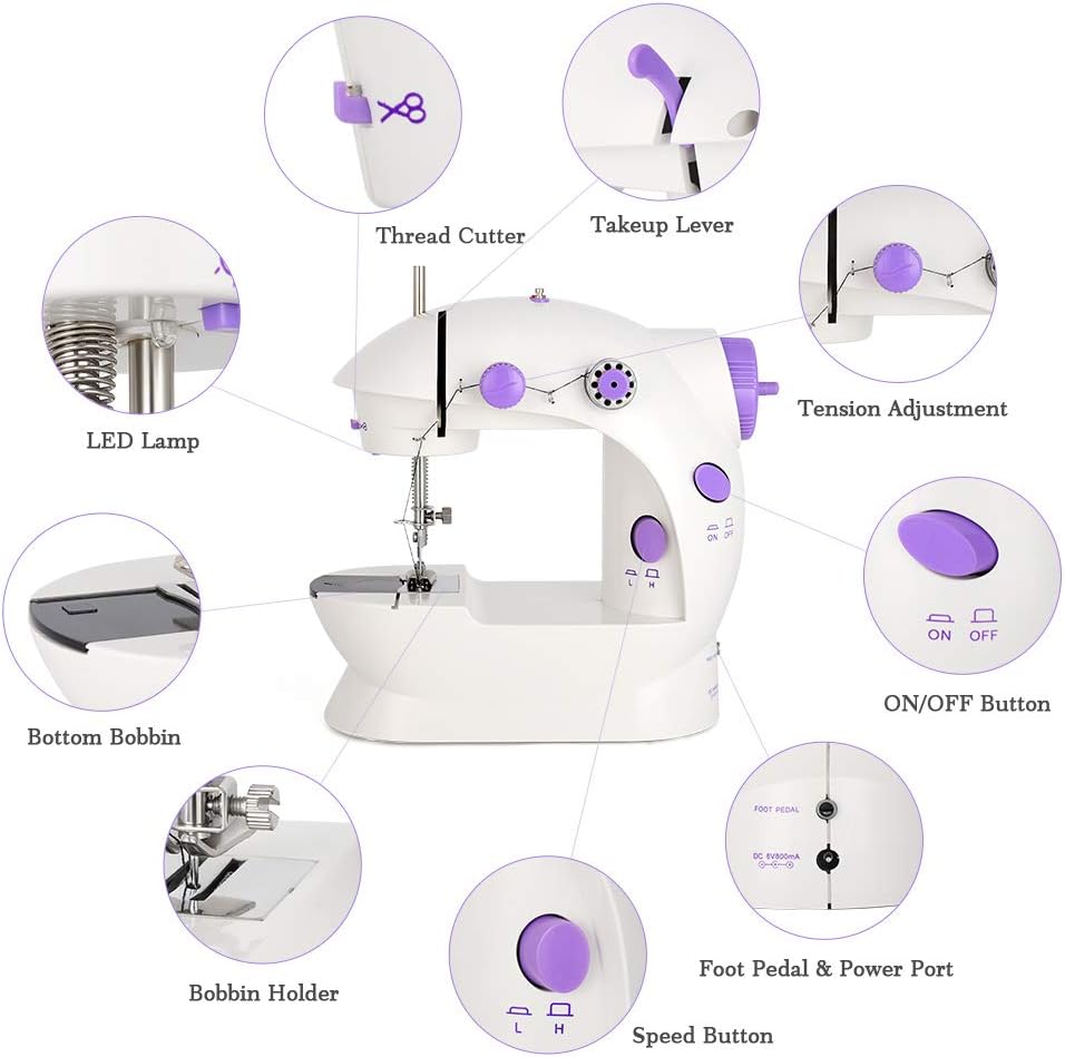 Sewing Machine For Learning | Plug in play | Cells operated | pedal operated