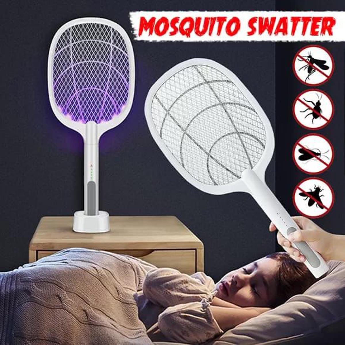2 in 1 Rechargeable mosquito killer racket 2 in 1 and night lamp Mosqutio