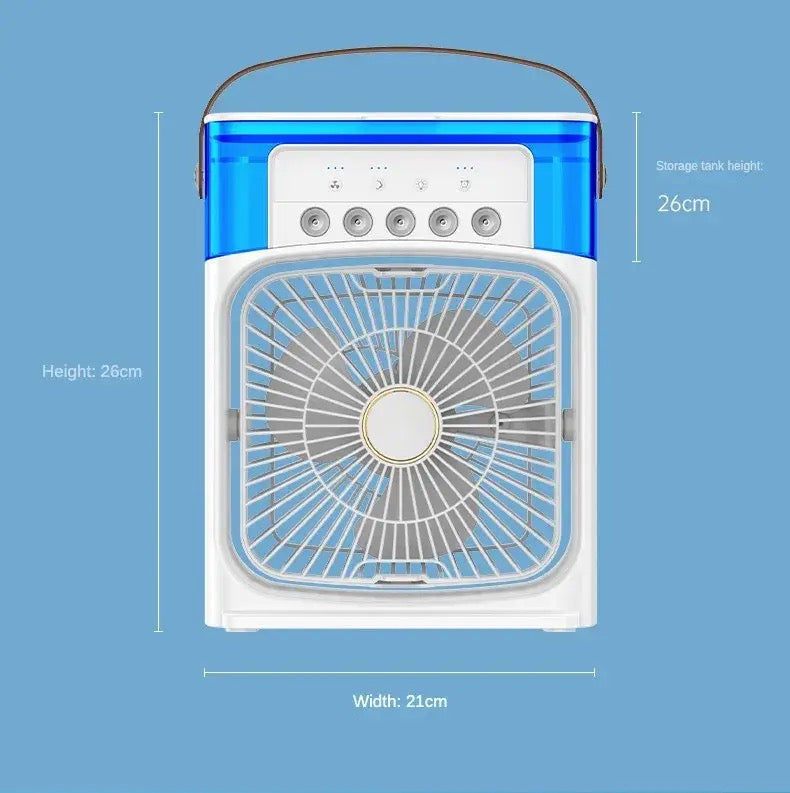 4 In 1 Fan Air Cooler with Humidifier & Night Light | Mist Fan