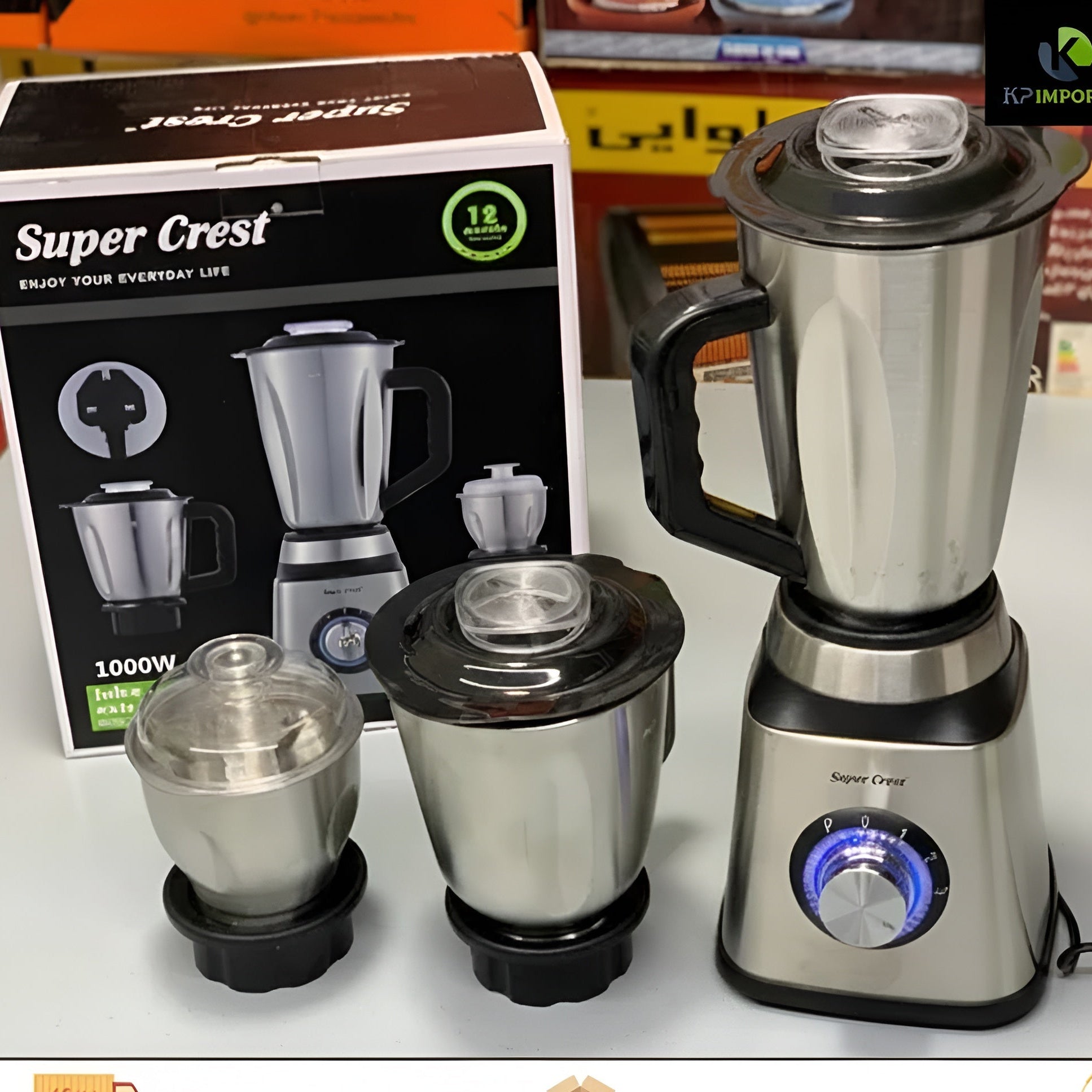 Super Crest 3-in-1 Juicer, Blender & Chopper